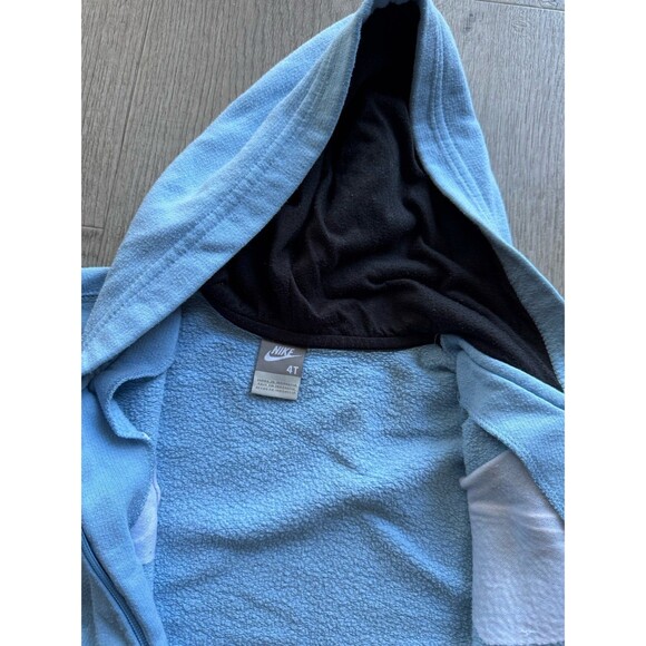 Nike Swoosh Zip-Up Jacket Boys Hoodie Size 4t Light Blue - Picture 3 of 4